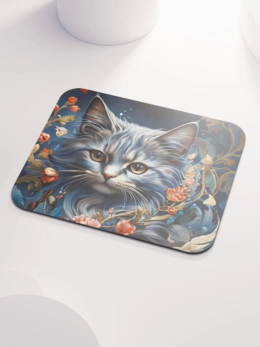 Whiskers & Petals, Serenity in Bloom Mouse Pad product image (4)