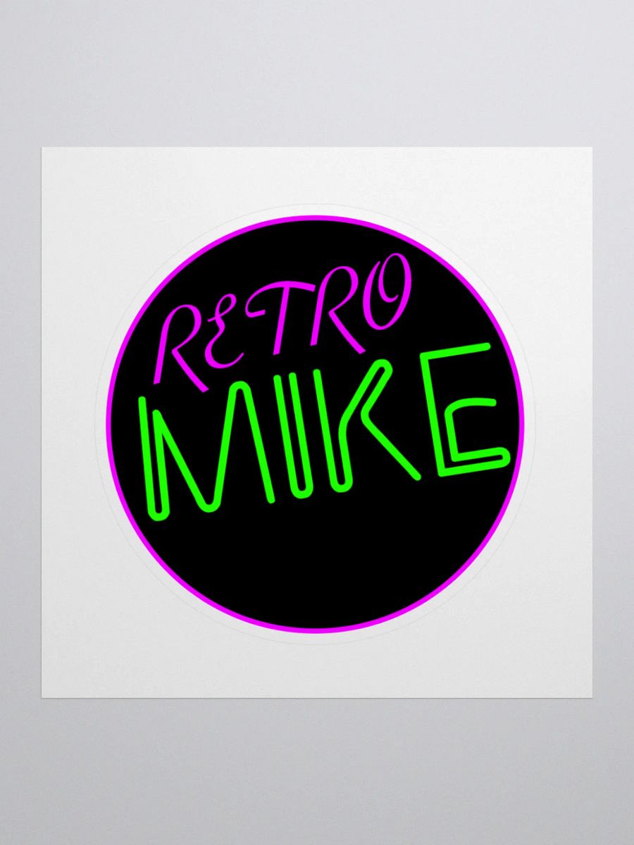 Retro Mike Sticker product image (1)