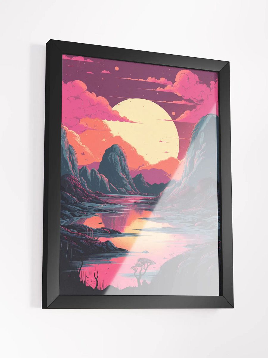retro retro wave framed print product image (3)