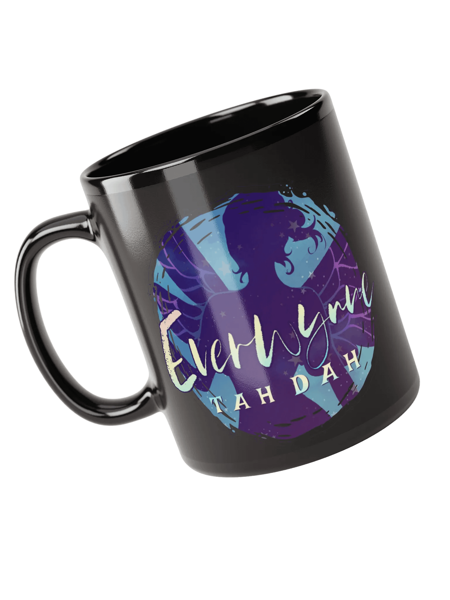 Blue Everwynne Logo Black Mug product image (4)