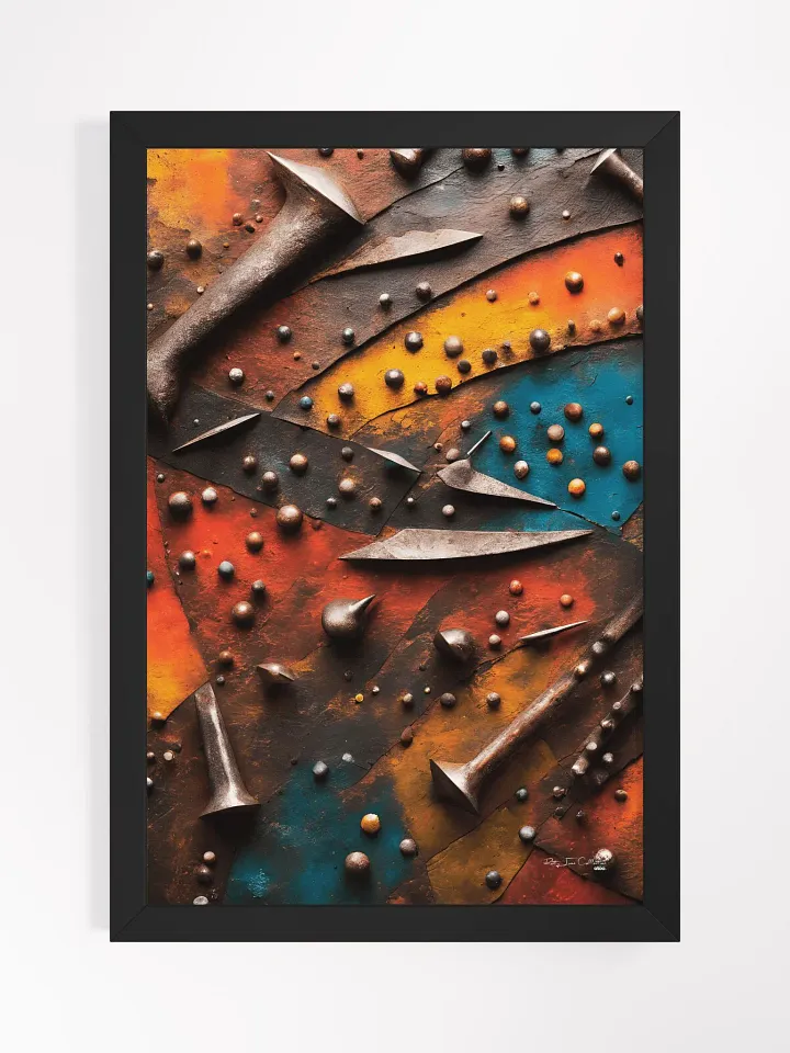 A Work of Art Bearing the Marks of Time: Rusty Iron Painting product image (2)