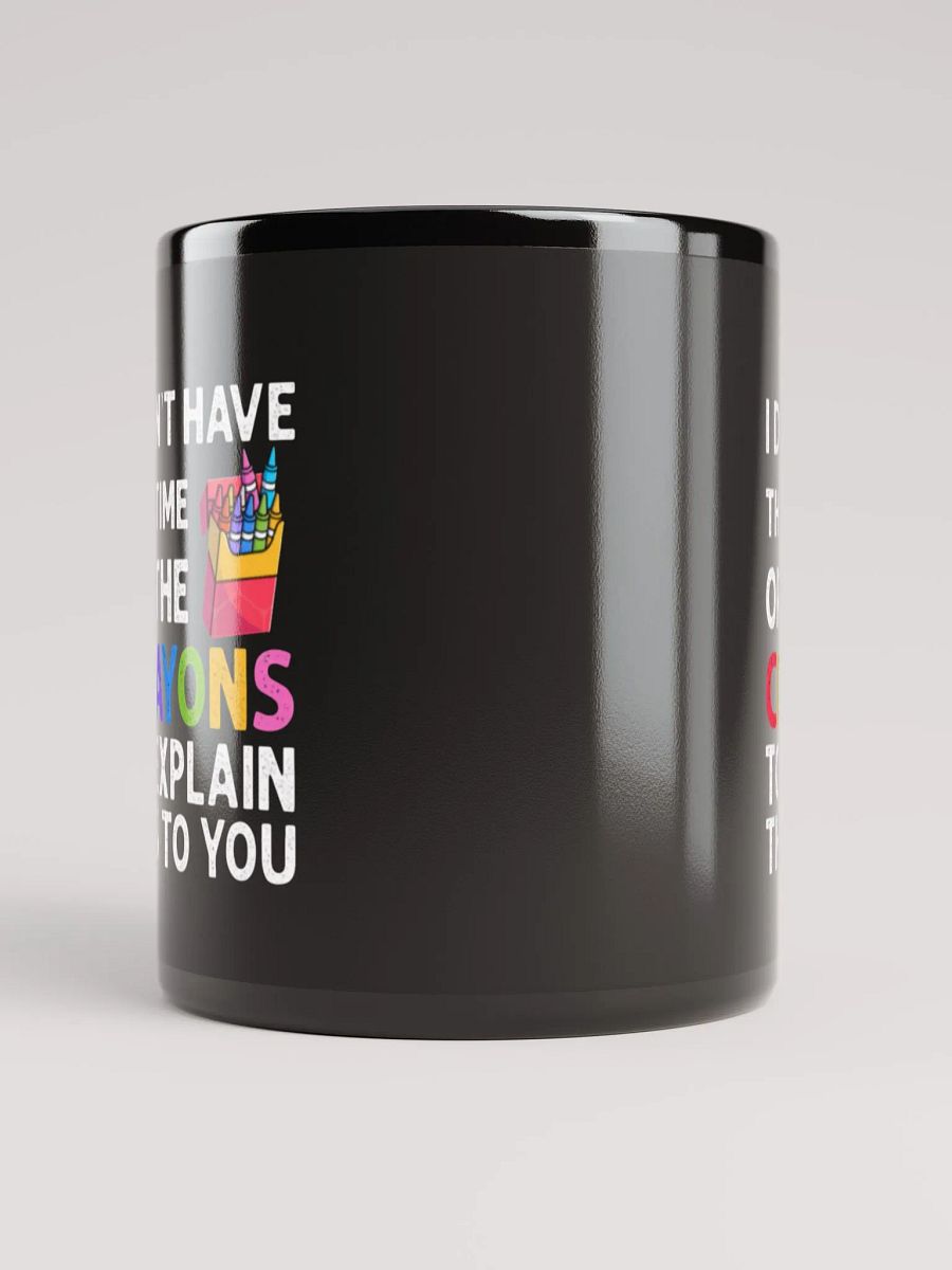 Crayons Black Glossy Mug (11oz or 15oz) product image (5)
