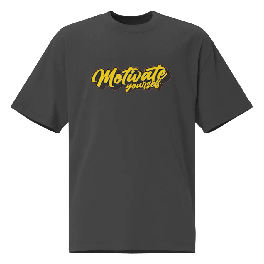 Motivate Yourself Oversized Faded Tee product image (1)