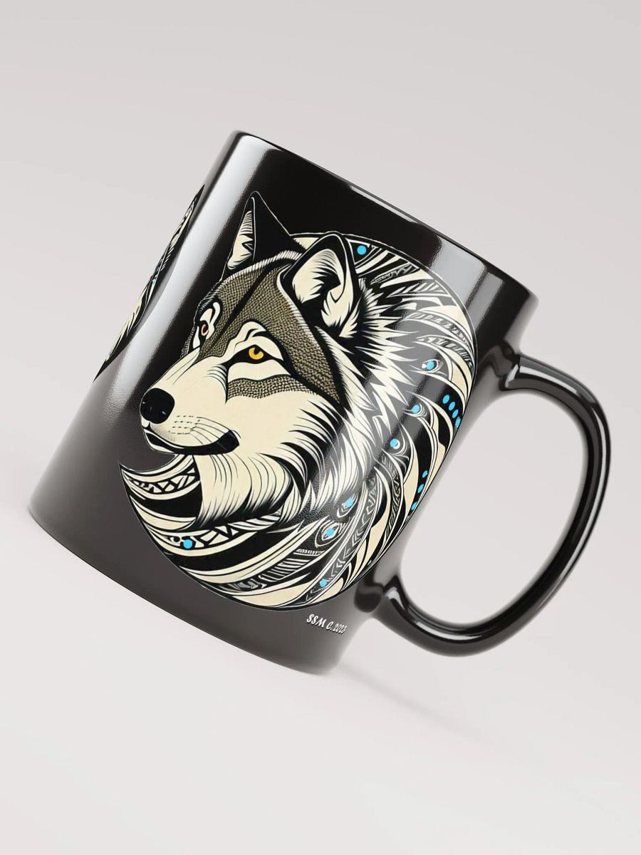 Timber Wolf Glossy Black Mugs product image (5)