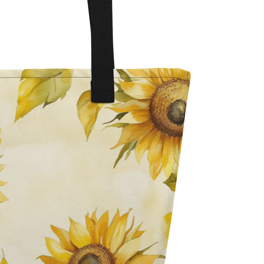 Sunflower Serenade Large Tote Bag product image (9)