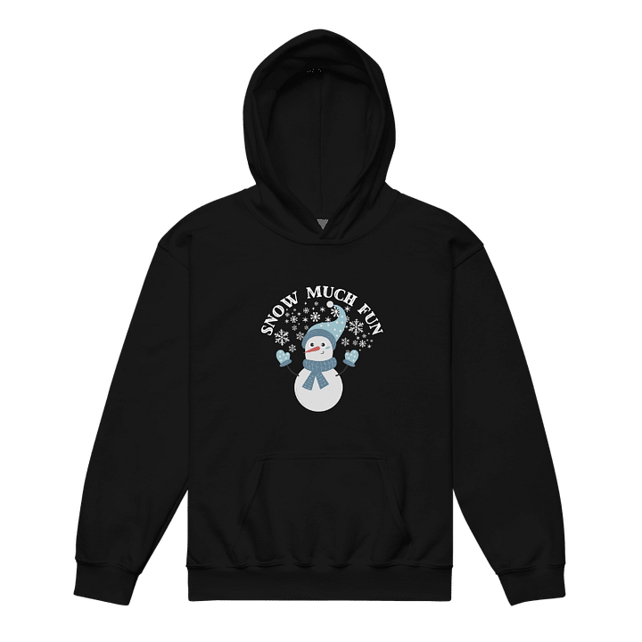 Snow Much Fun Snowman Youth Winter Hoodie product image (1)