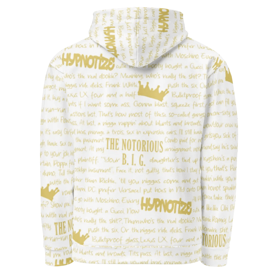 Hypnotize - The Notorious B.I.G. - WHITE w/GOLD - Unisex Hoodie product image (3)