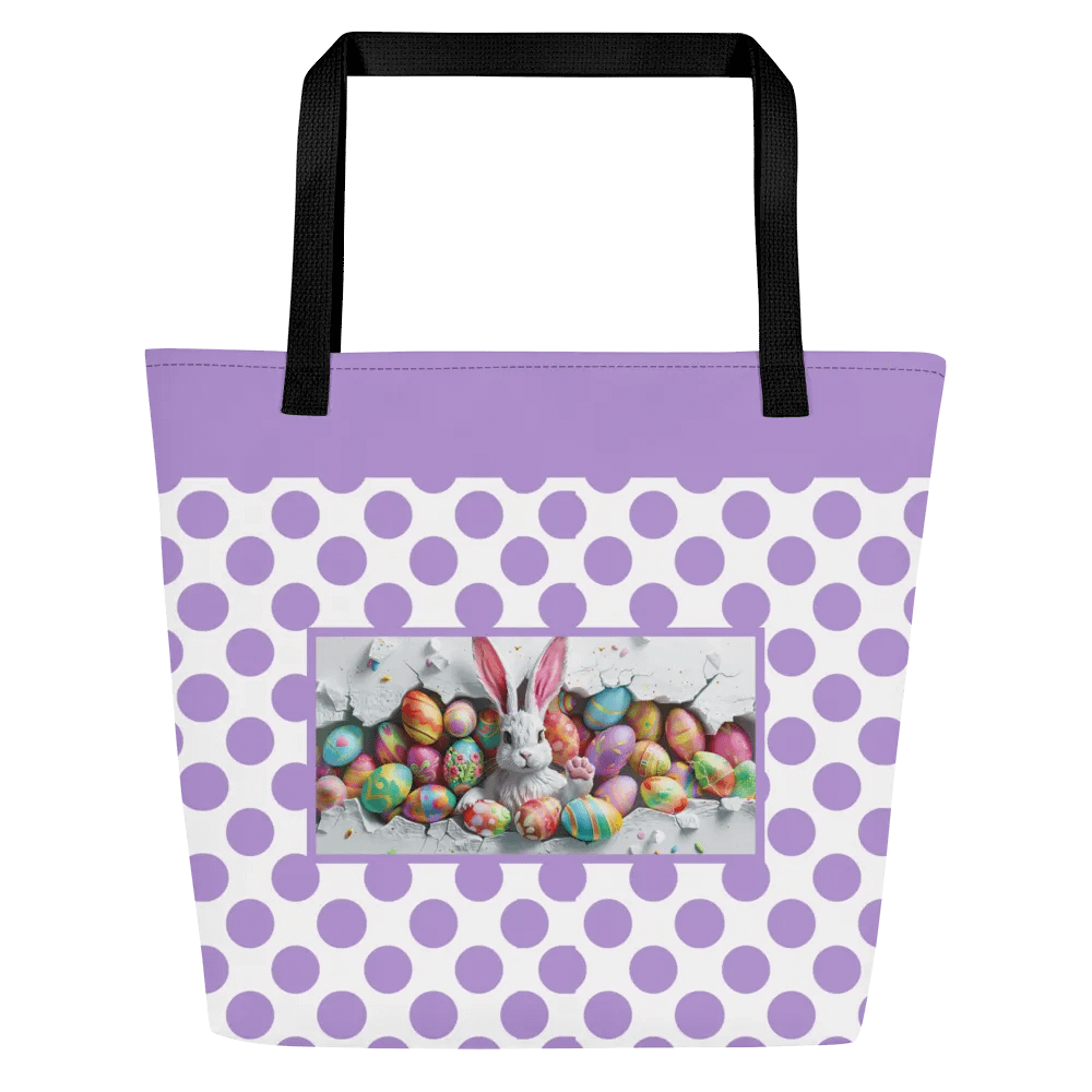 Easter Bliss Purple Bunny Tote product image (1)