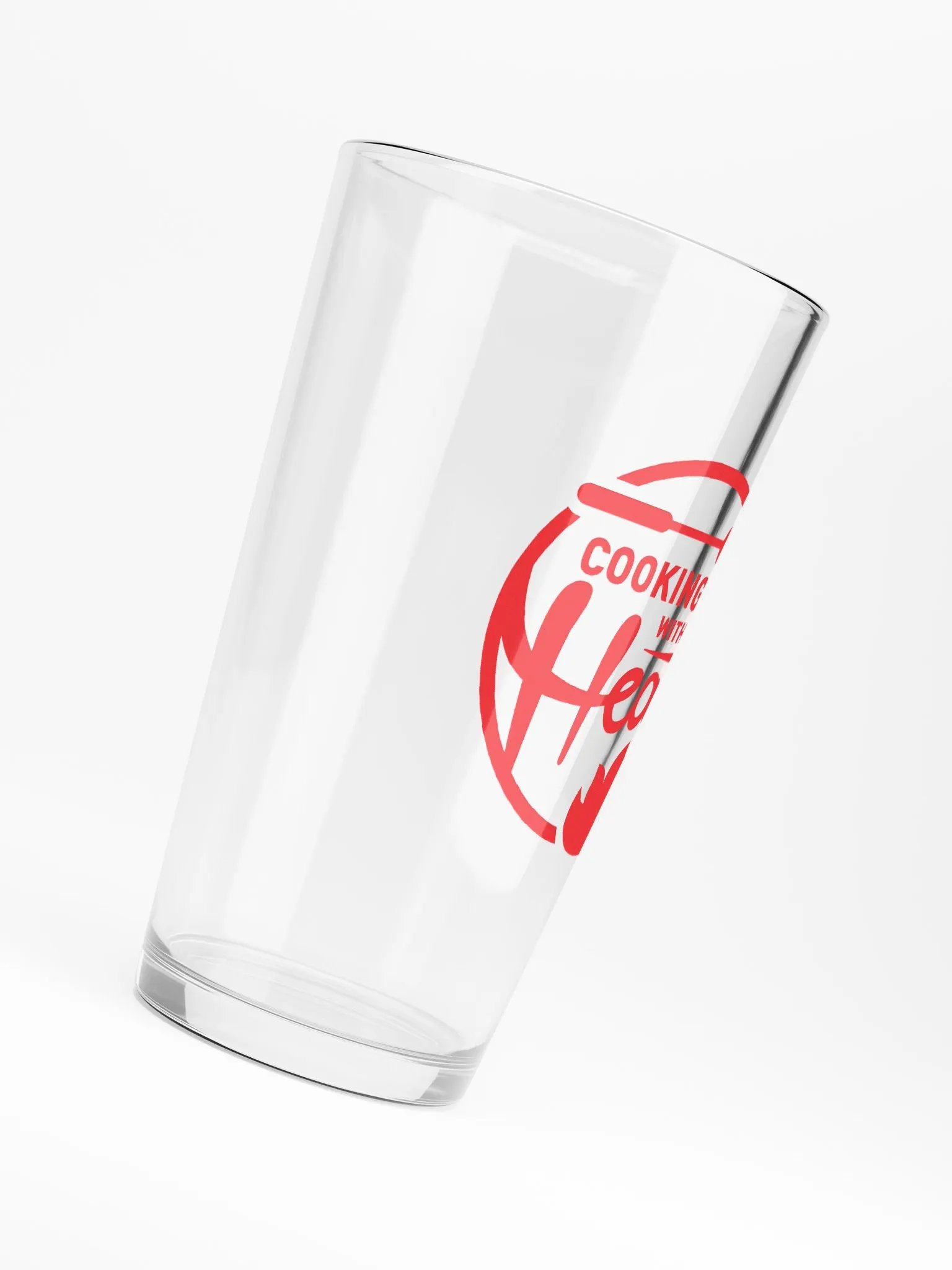 Cooking With Heat Pint Glass product image (6)