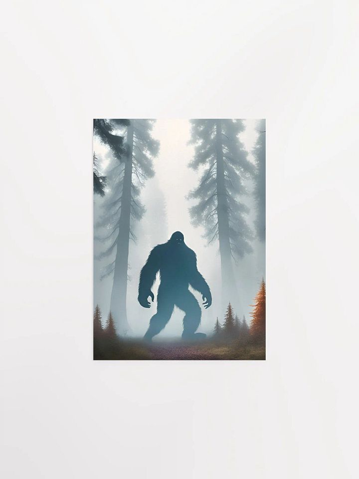 Wall Art of Bigfoot in the mist product image (1)