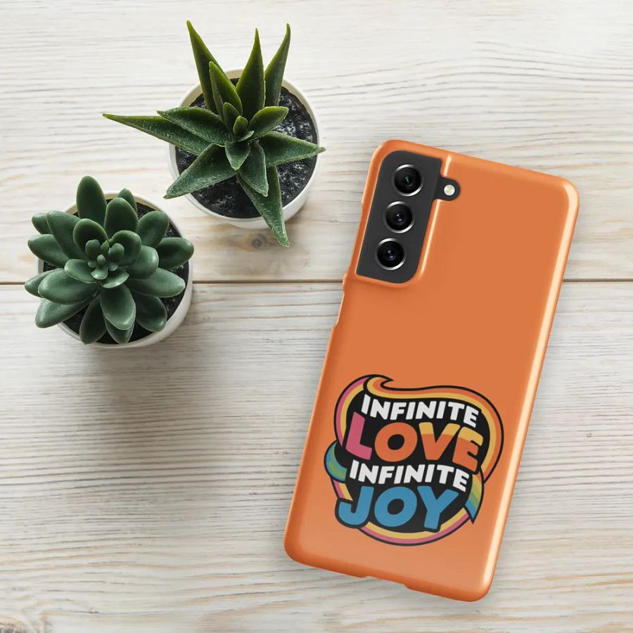 Infinite Love Infinite Joy Snap Case for Samsung (Orange) product image (5)