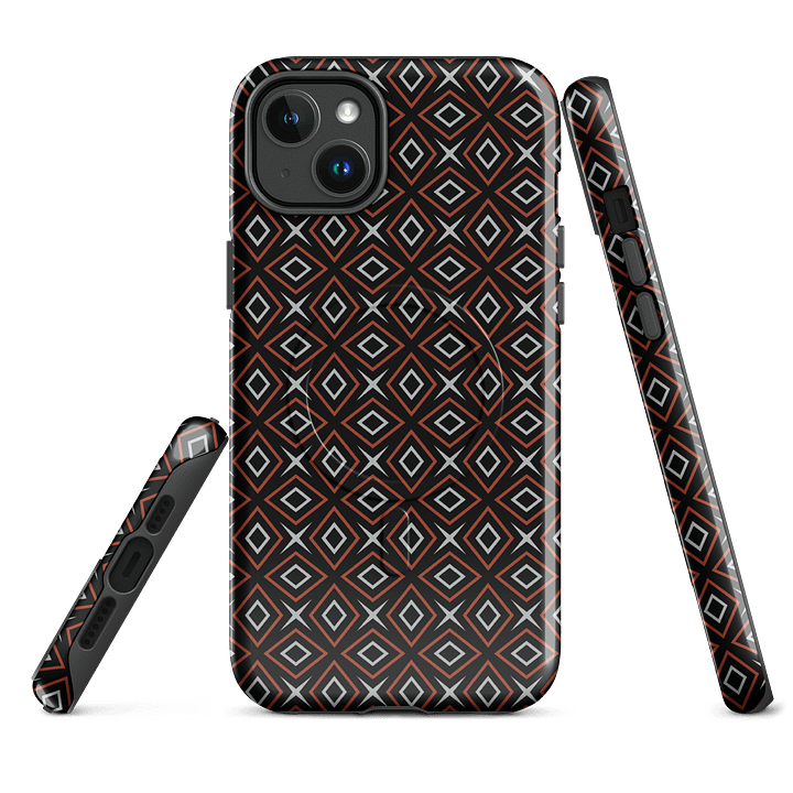 Diamond Dunes Geometric Pattern Magsafe Tough Case for iPhone product image (1)