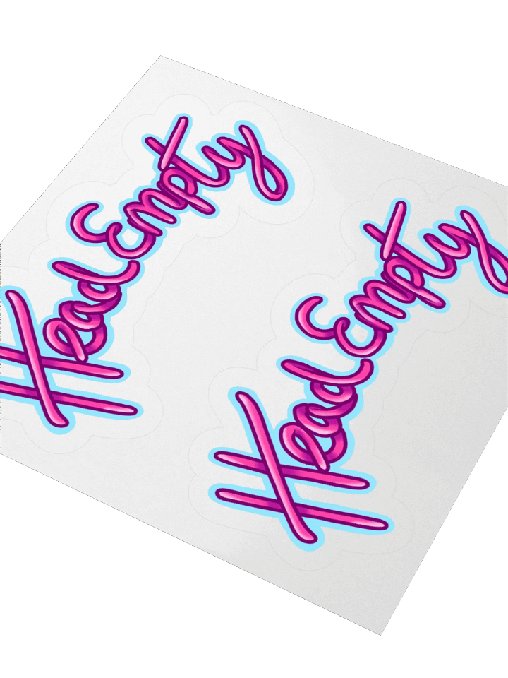 Head Empty Double Sticker Pack product image (1)