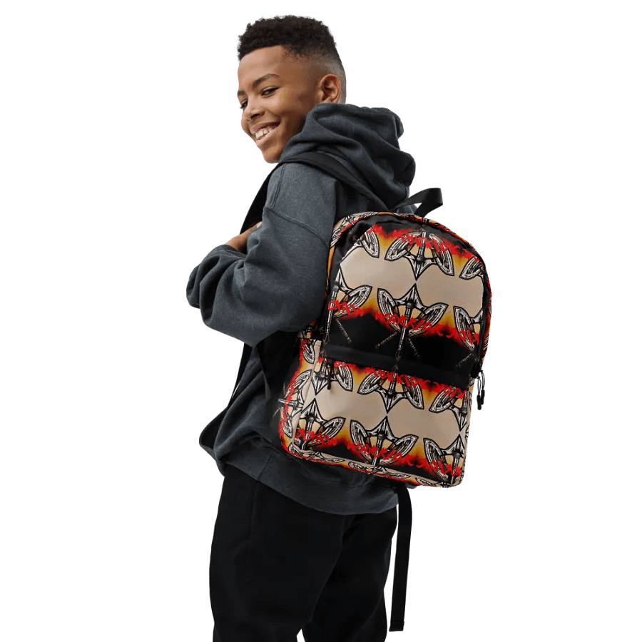 Warrior's Emblem All-Over Print Backpack product image (7)