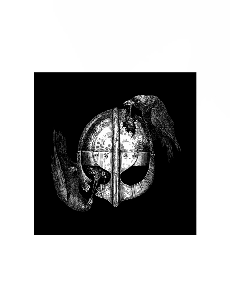 REXNOR Helmet & Crows Poster product image (1)