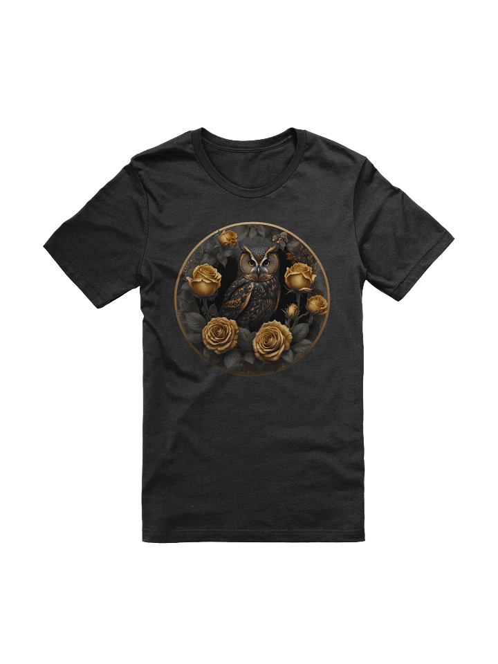Owl and Roses Circle T-Shirt product image (5)
