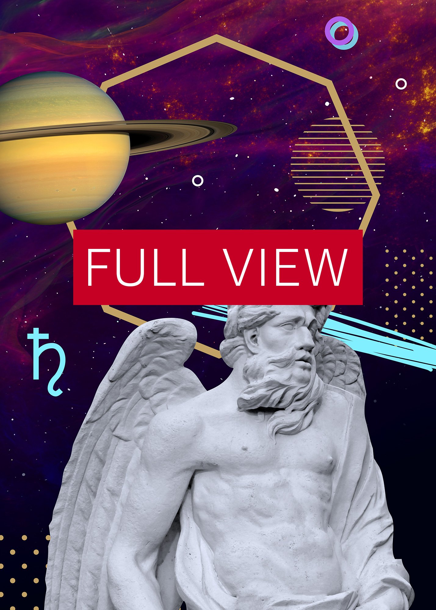 Synthwave Gods and Planets: Saturn (gr. Cronus) [synthwave/vaporwave/retrowave/cyberpunk] — aesthetic poster, retrowave poster, neon poster product image (3)