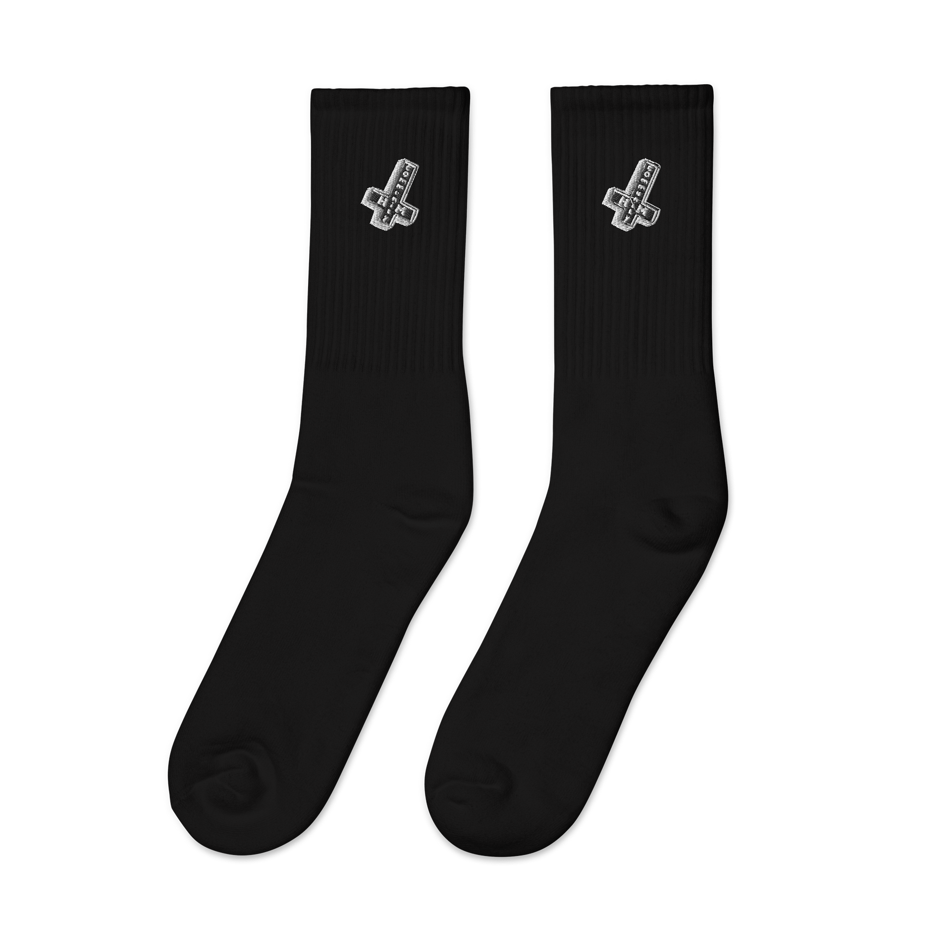 "Not A Cult" Embroidered Crew Socks product image (8)