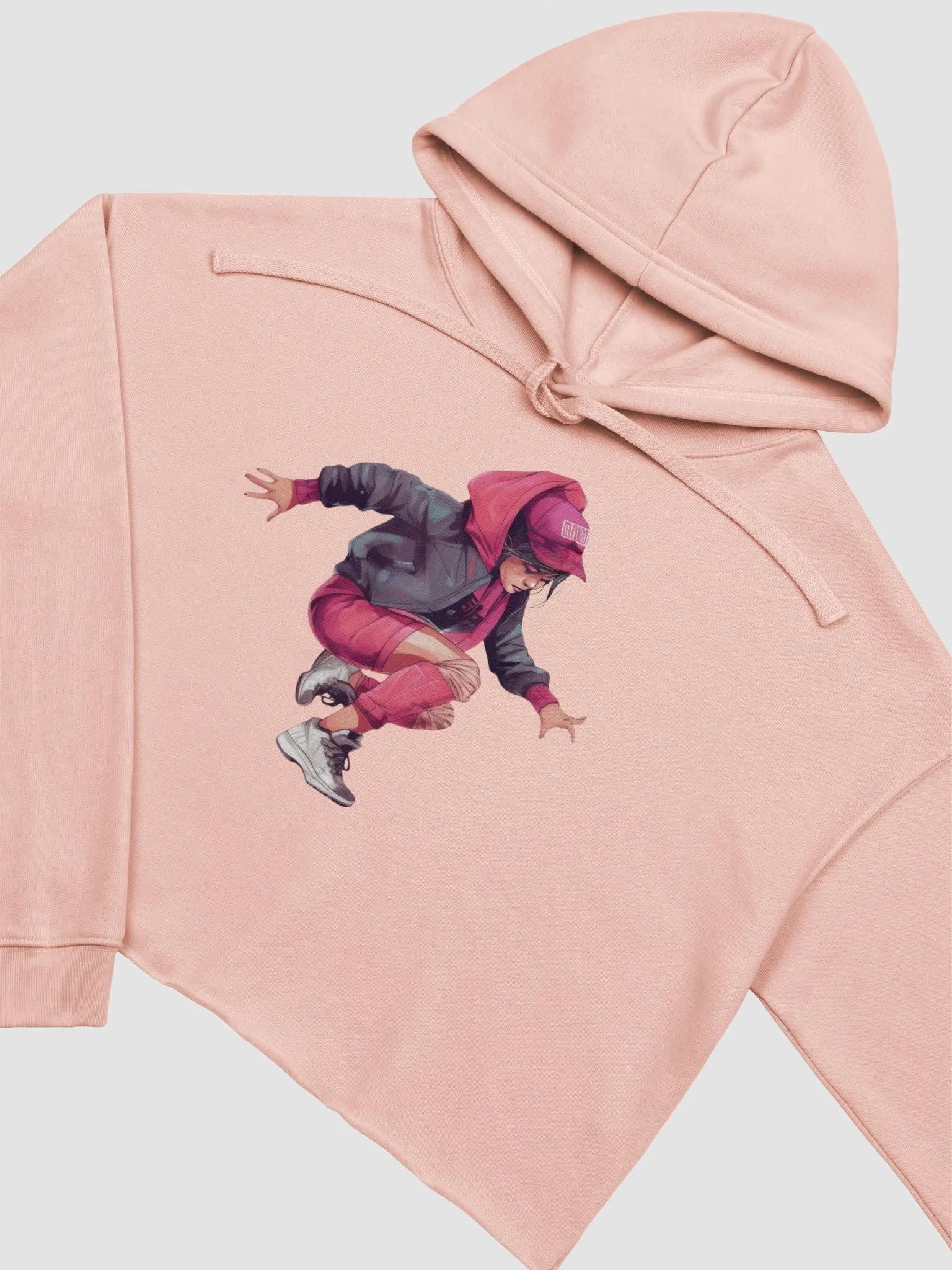 Urban Edge Women's Dynamic Hip-Hop Crop Hoodie product image (2)