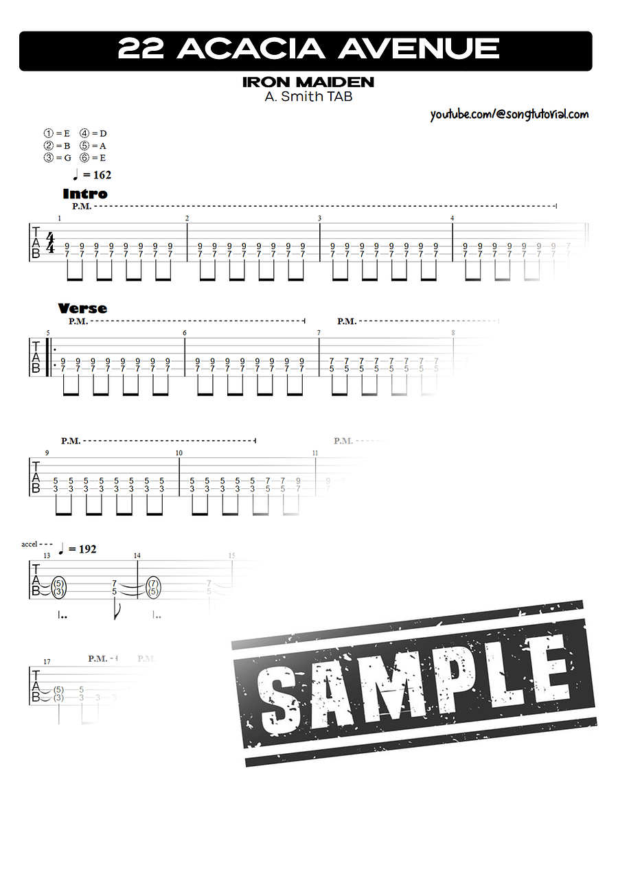 The Number of the Beast : The Songbook PDF TAB + Backing Tracks product image (2)