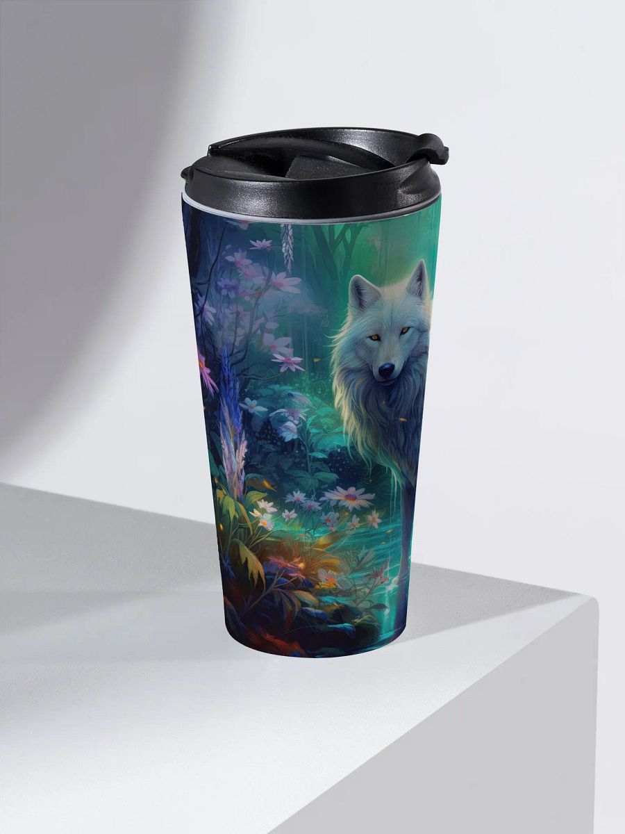 Mystical Wolf Stainless Steel Travel Mug product image (2)
