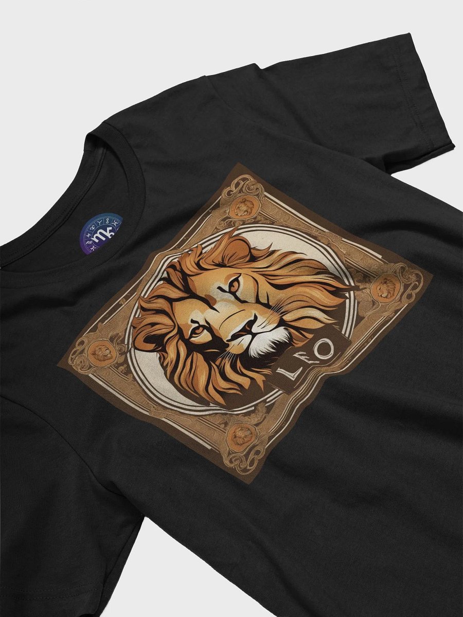 Unisex Leo Zodiac T-Shirt - Regal Lion Portrait, Astrology Gift product image (5)