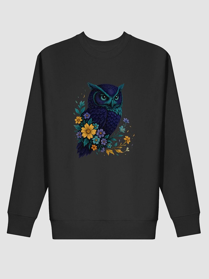 Naturecore Owl Sweatshirt With Wildflowers And Woodland Style product image (16)
