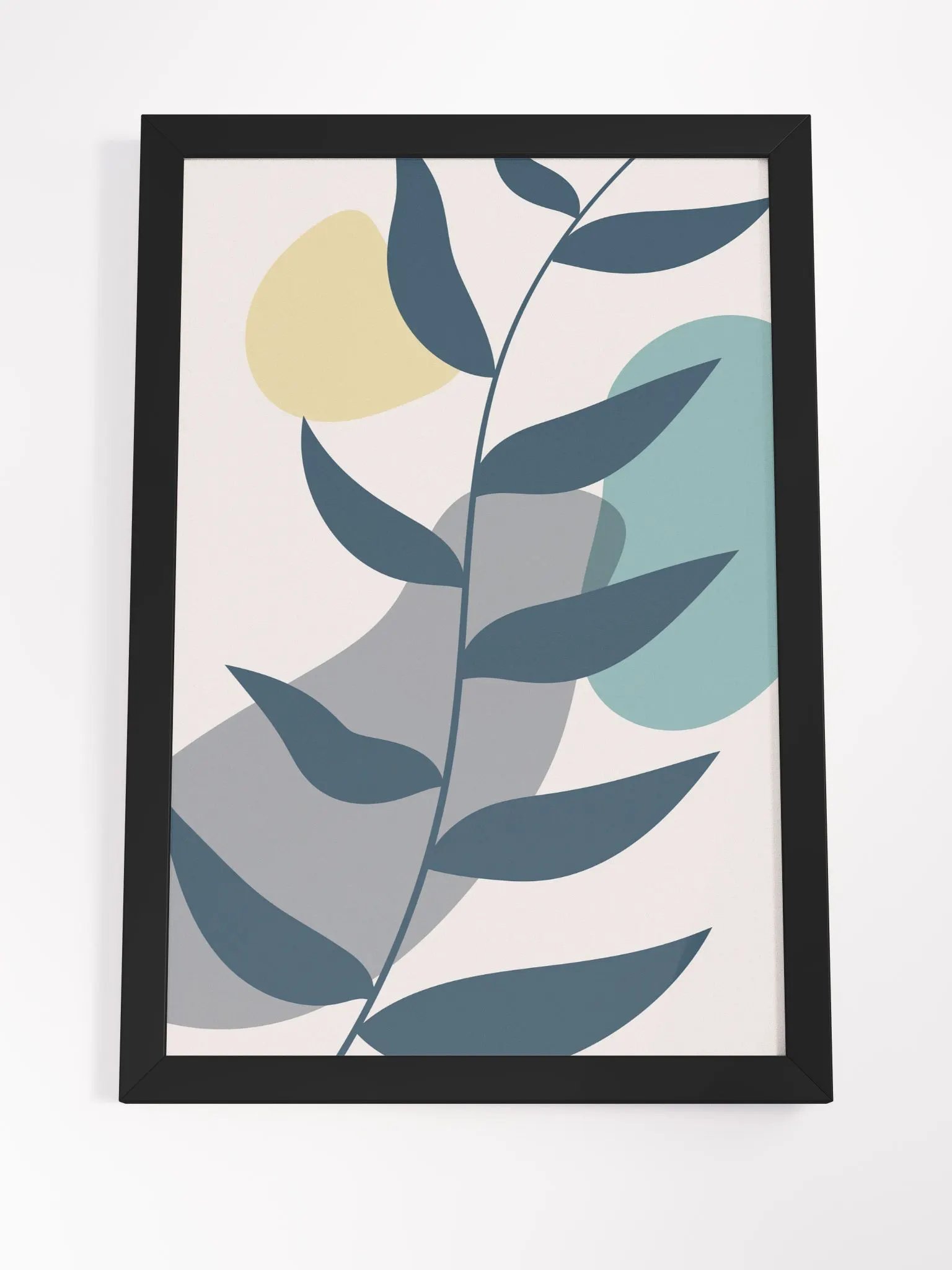 Modern Leaf Minimalist Framed Poster product image (20)