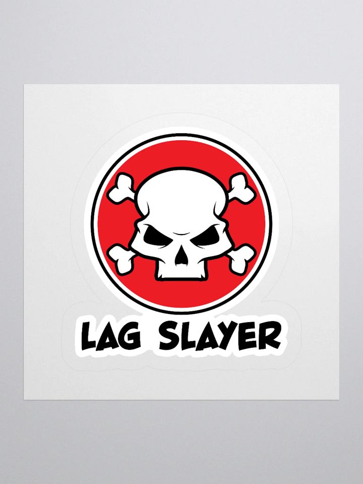 Lag Slayer Gamer Skull Sticker product image (1)