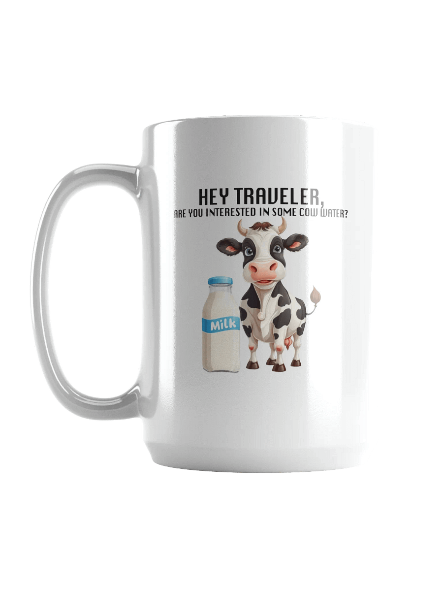 Cow Water White Glossy Mug product image (6)