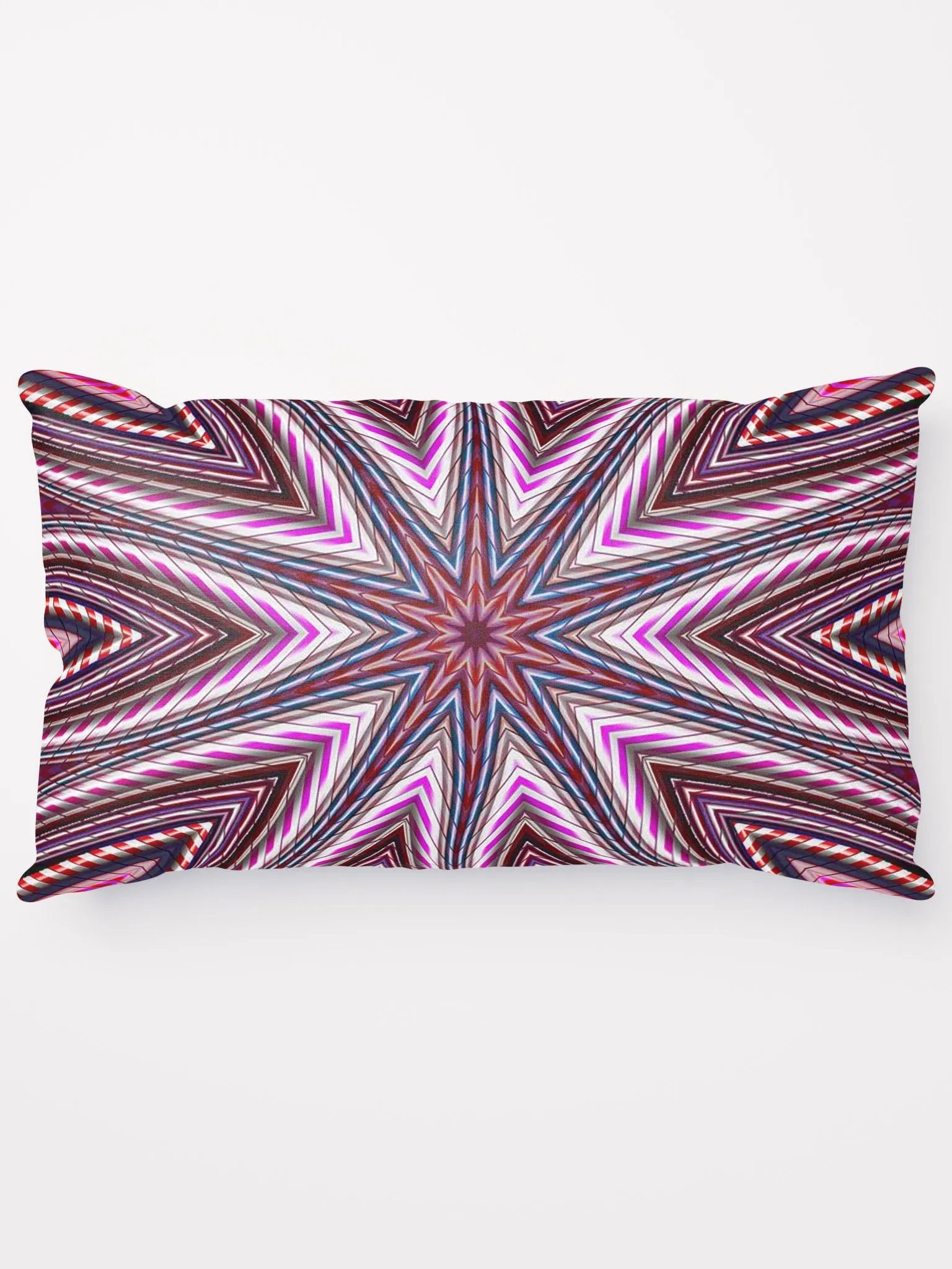 Candy Cane Kaleidoscope Throw Pillow product image (14)