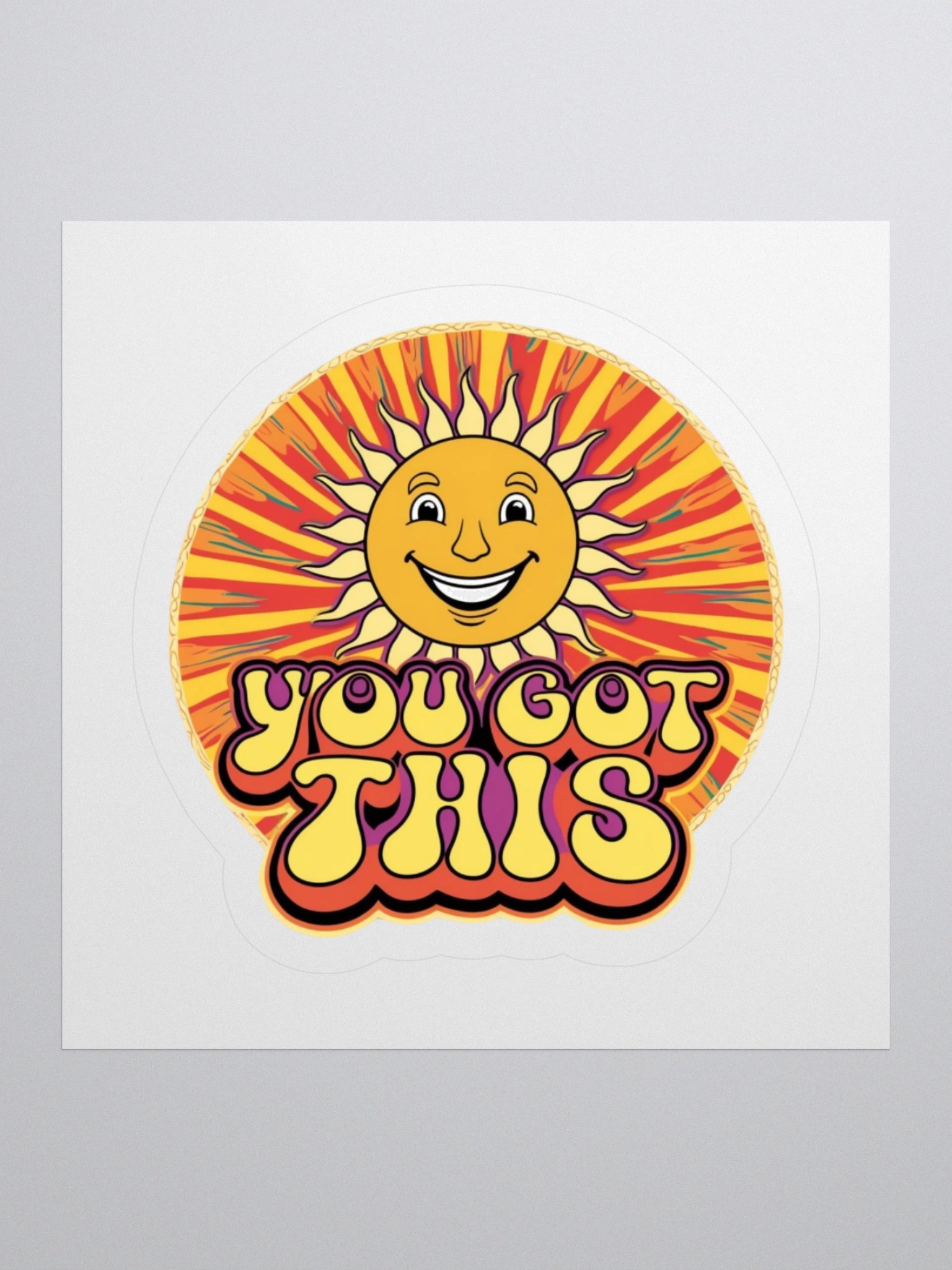 Retro Sun 'YOU GOT THIS' Kiss Cut Stickers product image (1)