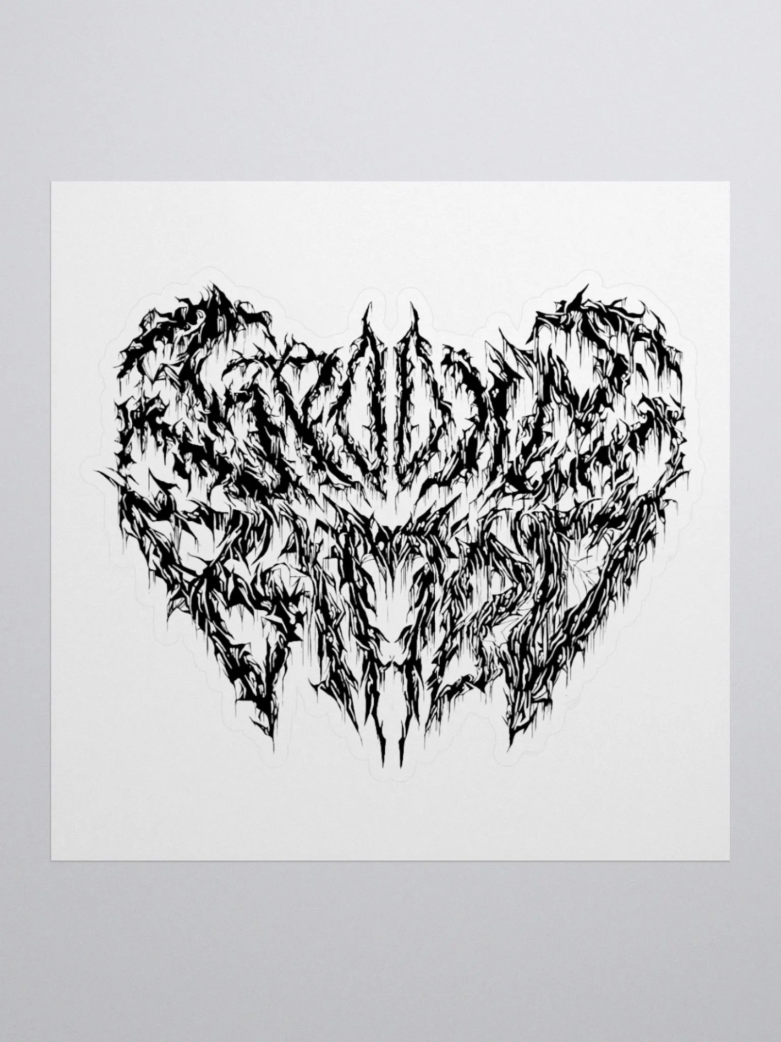 Death Metal Logo Sticker product image (1)