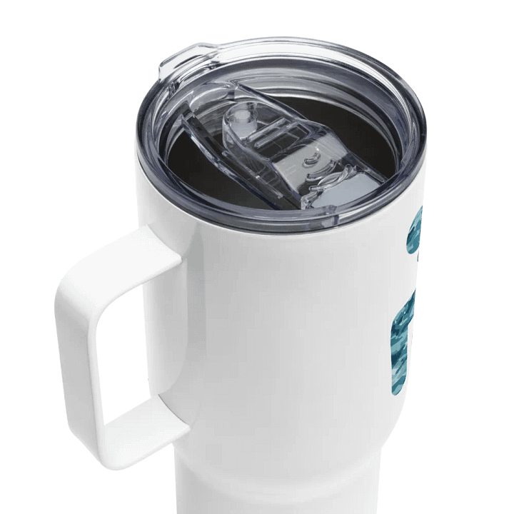Wheelie, Blue Camo Handled Travel Mug product image (2)