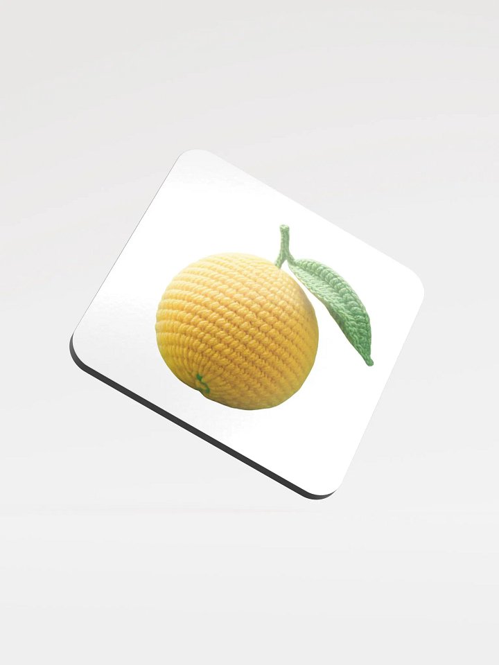 CozyAvocado Glossed Cork Coaster Lemon #1 product image (1)