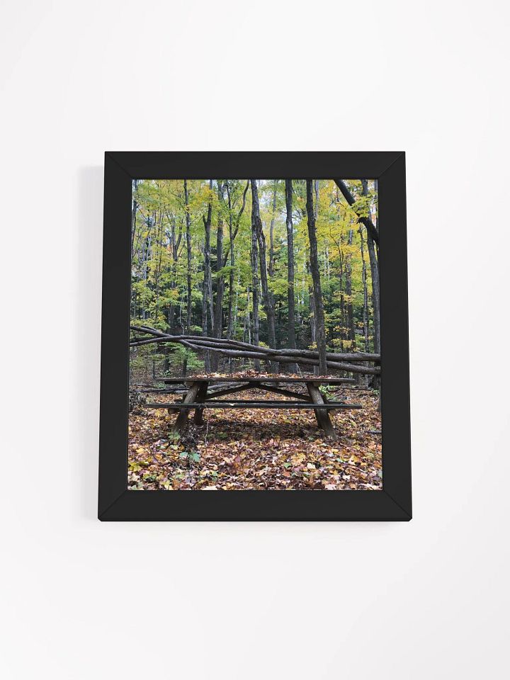 Picnic Table in the Fall High Quality Matte Poster product image (1)