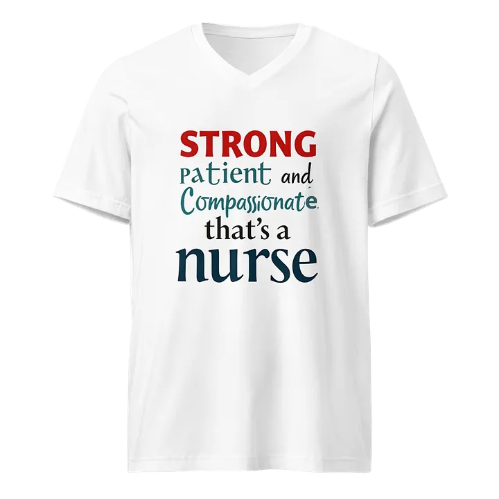 STRONG Nurse V-Neck T-Shirt product image (1)