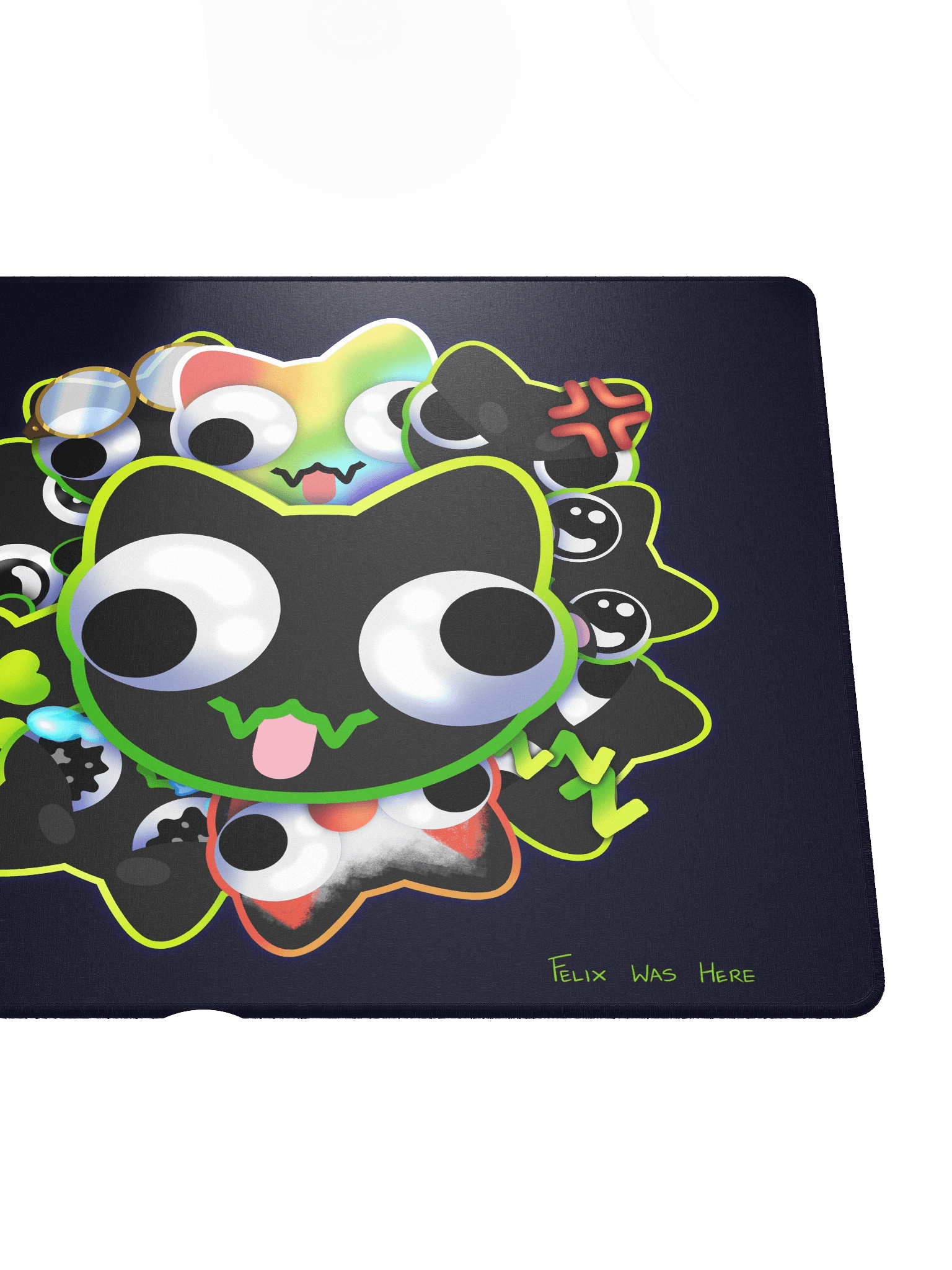 Mousepad Large - DerpBurst on Navy Blue product image (5)