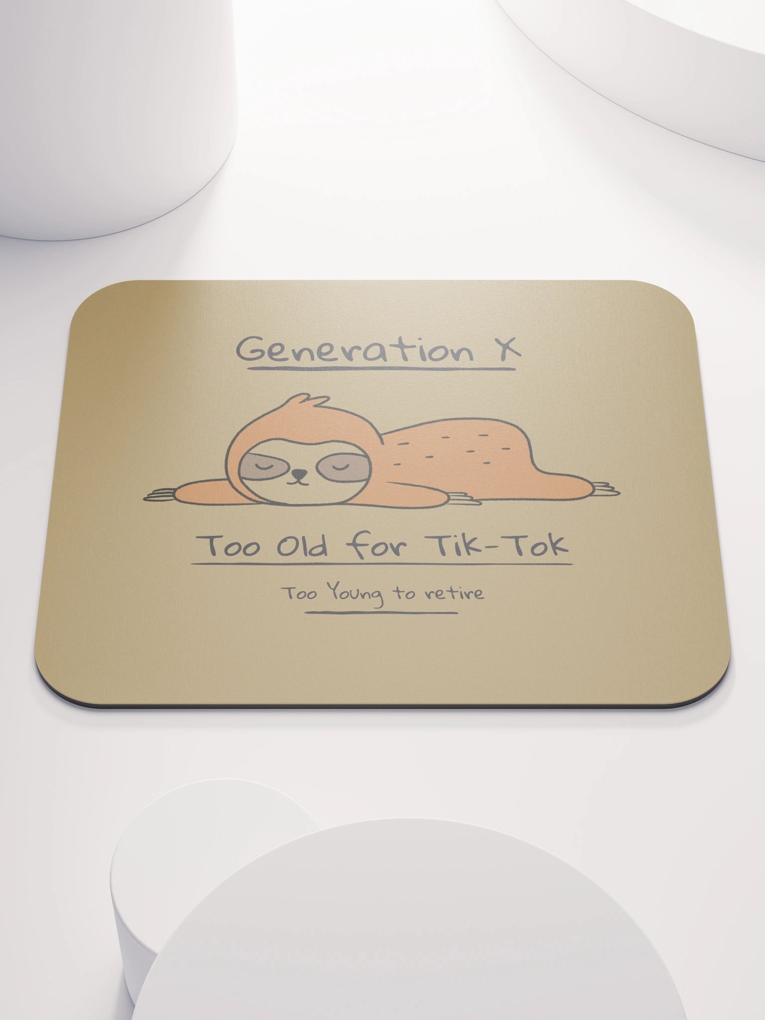 Classic Generation X Sloth Mouse Pad product image (1)