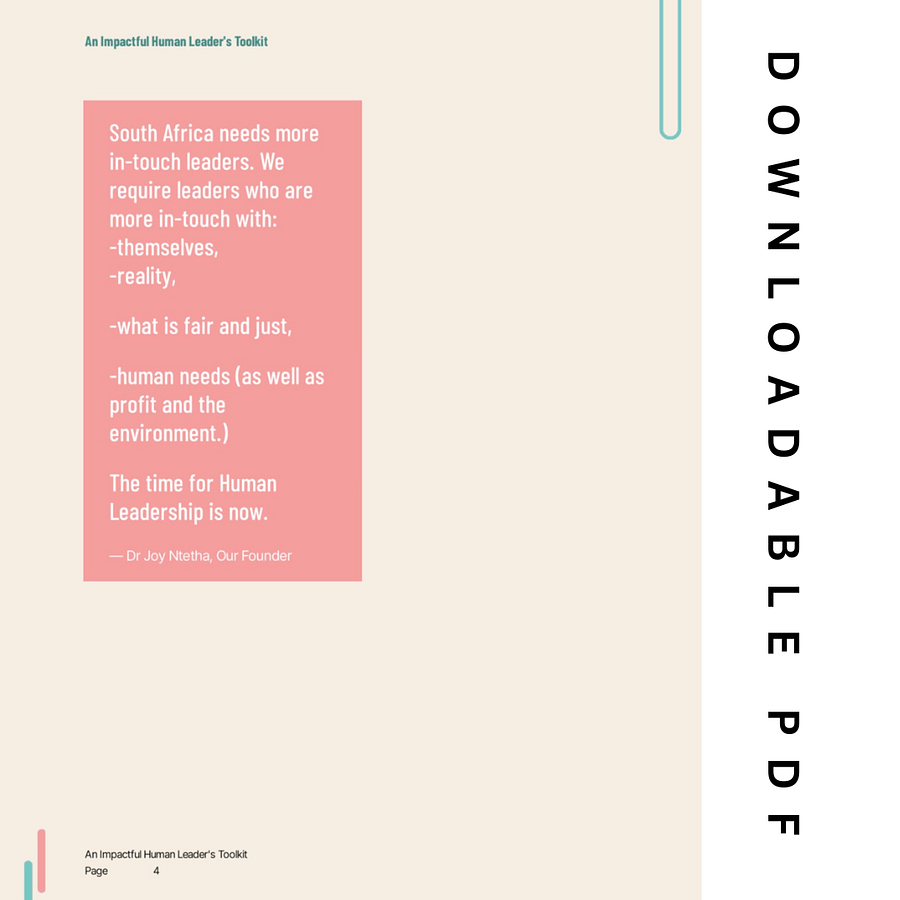 An Impactful Human Leader's Toolkit (PDF) product image (4)