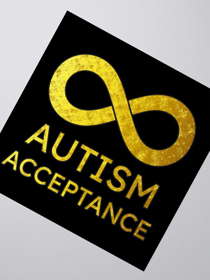 Golden Infinity Autism Acceptance Sticker product image (6)