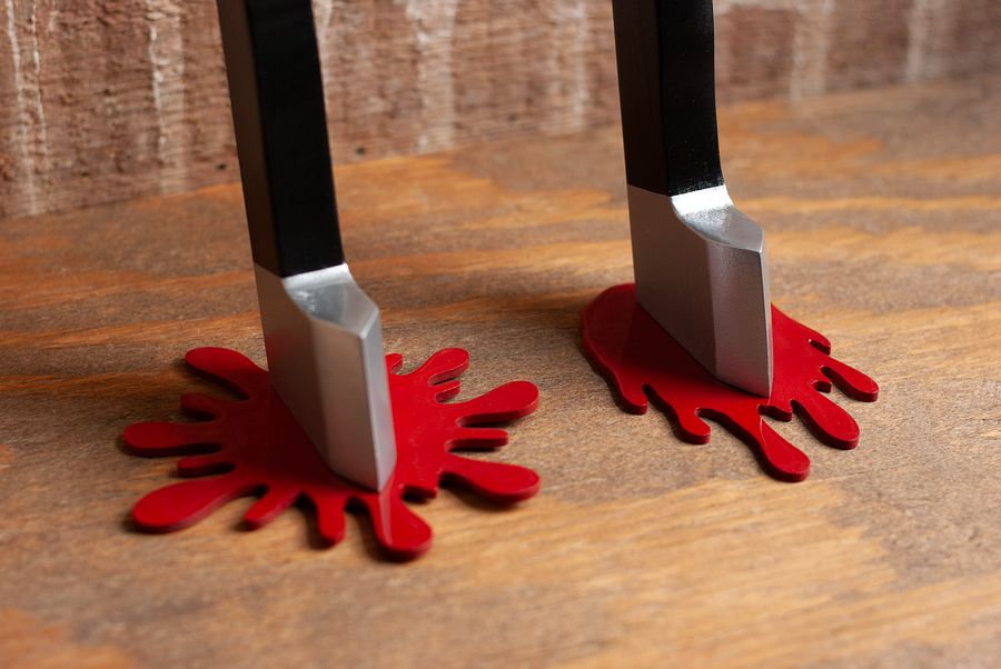 Splatter Knife Hook Set | Wall Mount Hooks for Coat, Jewelry, Towel & Hat product image (6)