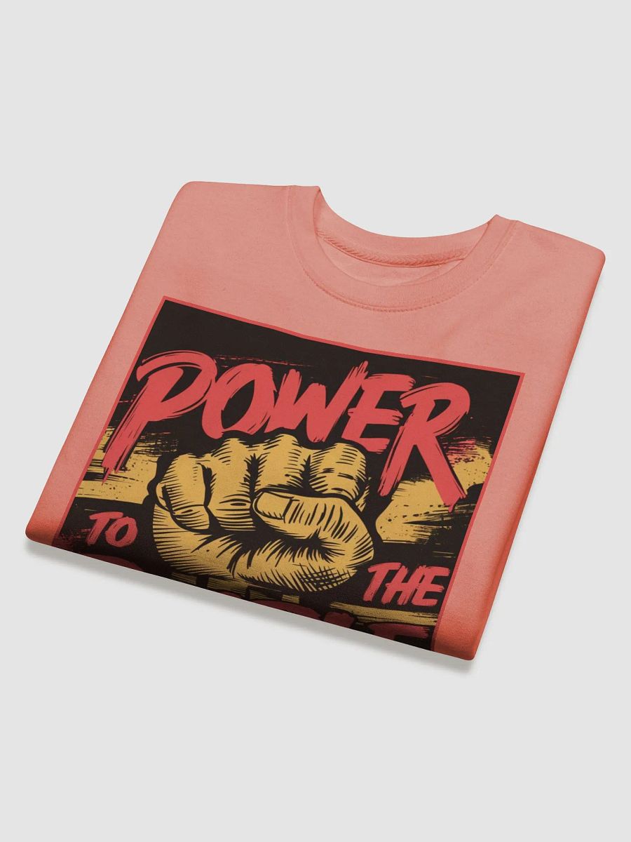 "POWER TO THE PEOPLE" premium cotton sweatshirt product image (4)