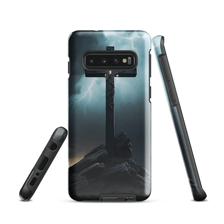 Stormy Cross of Light - samsung case product image (1)