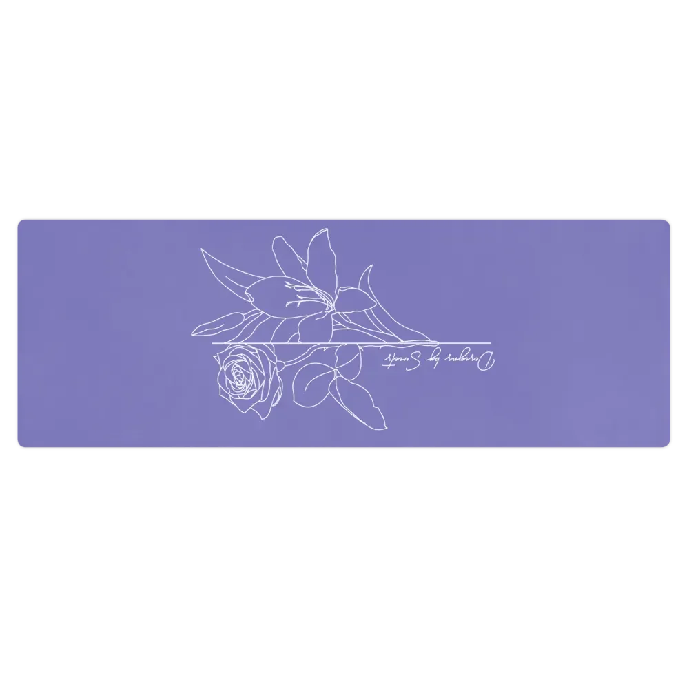 Serenity Suede Yoga Mat (Purple) product image (1)