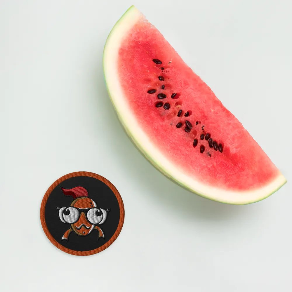 FEESH Logo Circle Patch [orange border] product image (5)