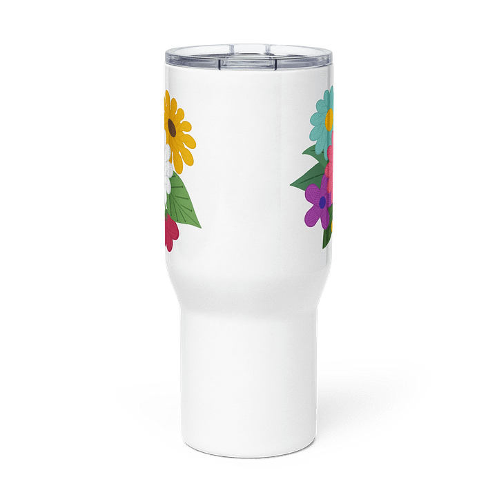 Floral Yarn Travel Mug with Handle product image (2)