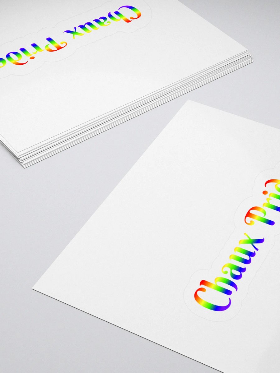 Chaux Pride Stickers Rainbow product image (4)