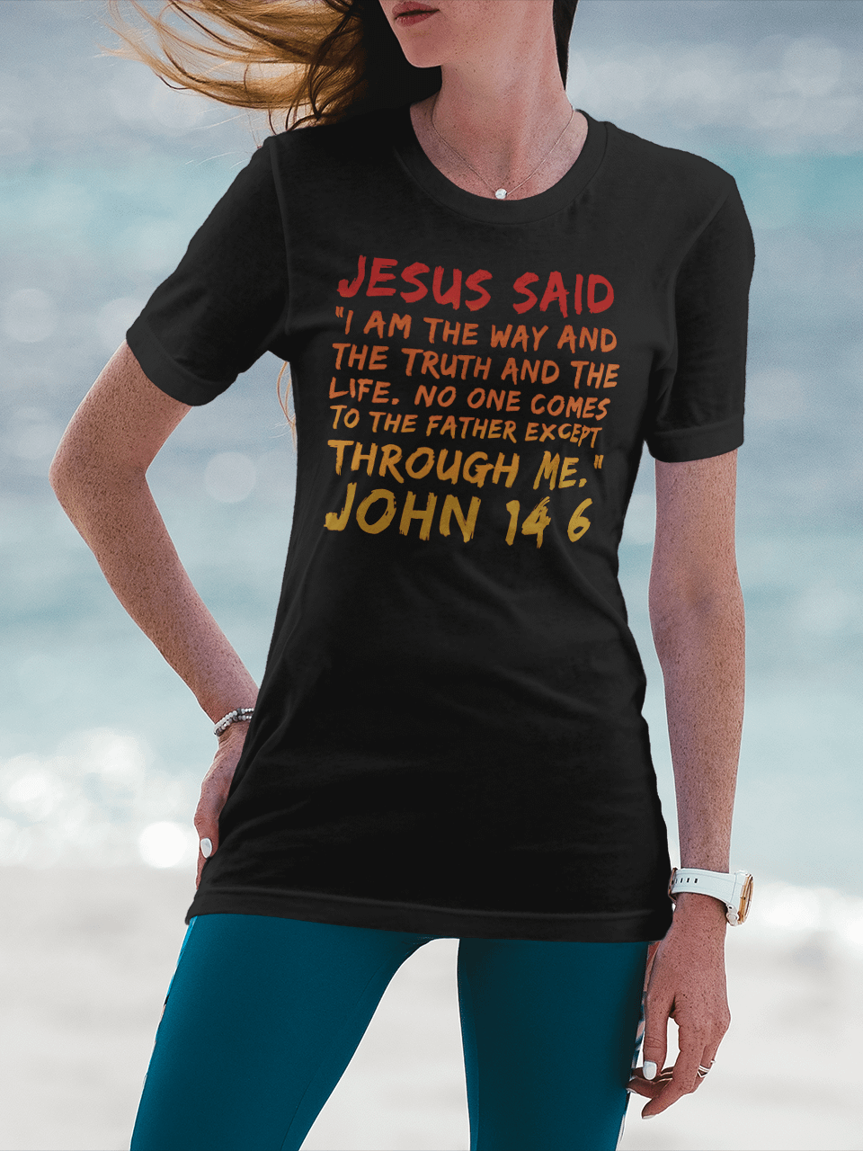 Shirt Christian Jesus Said I Am The Way John 14:6 product image (2)