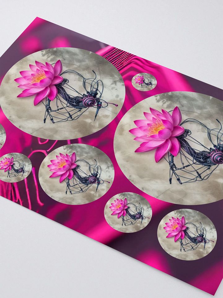Digital Lotus Sticker Sheet product image (2)
